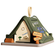 Piggy Bank, Cute Tent Coin Money Bank, Unbreakable Plastic Money Bank for Kids (Green)
