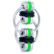 Green Fidget Chain Toy for Anxiety and Stress Relief, Durable Quiet Design for ADHD and Autism