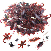 180Piece Halloween Fake Bugs Set, Realistic Plastic Creepy Insects for Party Decorations and Pranks