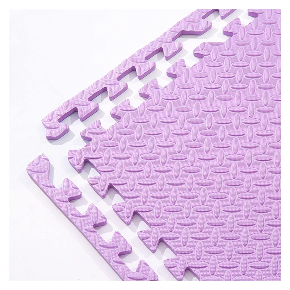 Foam Play Mat For Babies Nonslip Eva Interlocking Soft Floor Tiles Nursery Gym Waterproof 60X60cm 9Pcs Purple