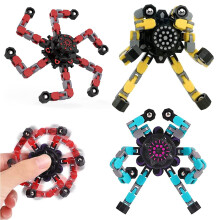 3 Pack Transformable Fidget Spinner Set for Kids and Adults, Dual Mode Stress Relief Toy, Fast Spin