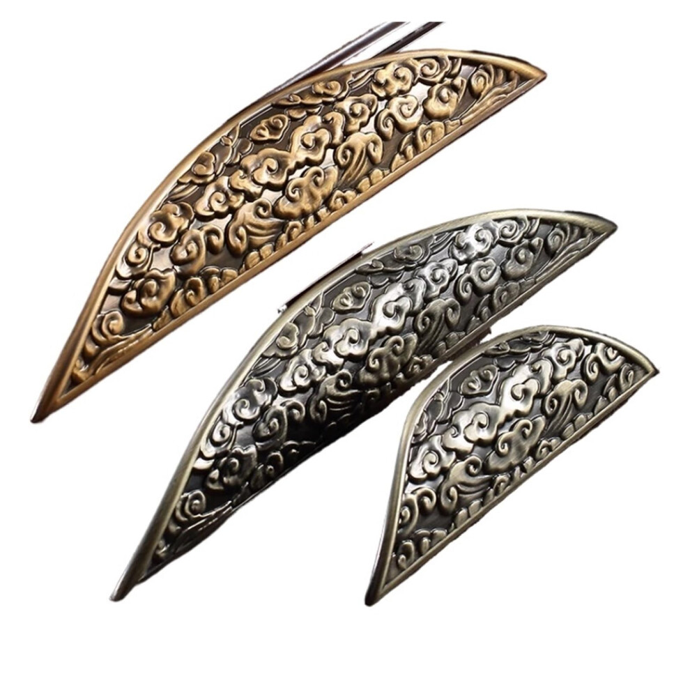 Antique Cabinet Handles Retro Bronze Drawer Pulls Crescent Moon Design Zinc Alloy 96Mm Cupboard Handles 9330225587187