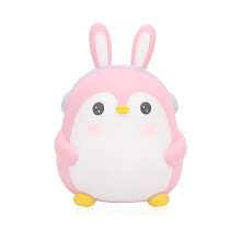 Cute Penguin Piggy Bank Large Capacity Pink Coin Bank for Kids Bedroom Decor Gift