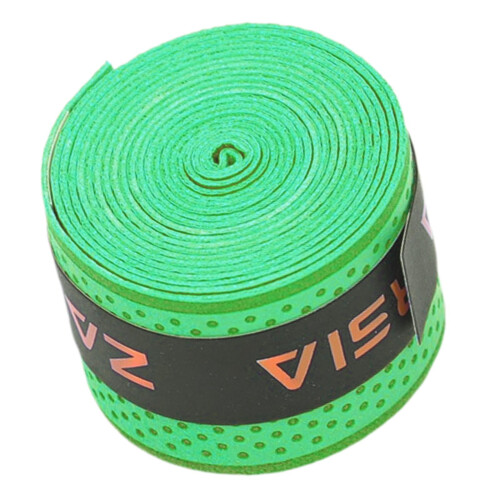 Badminton racket grip tape perforated soft green 1