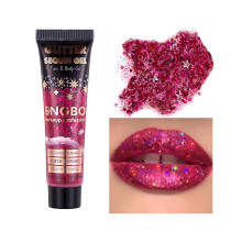 Holographic Glitter Gel Waterproof Long Wear Body and Face Glitter Gel for Festival Makeup 5pcs