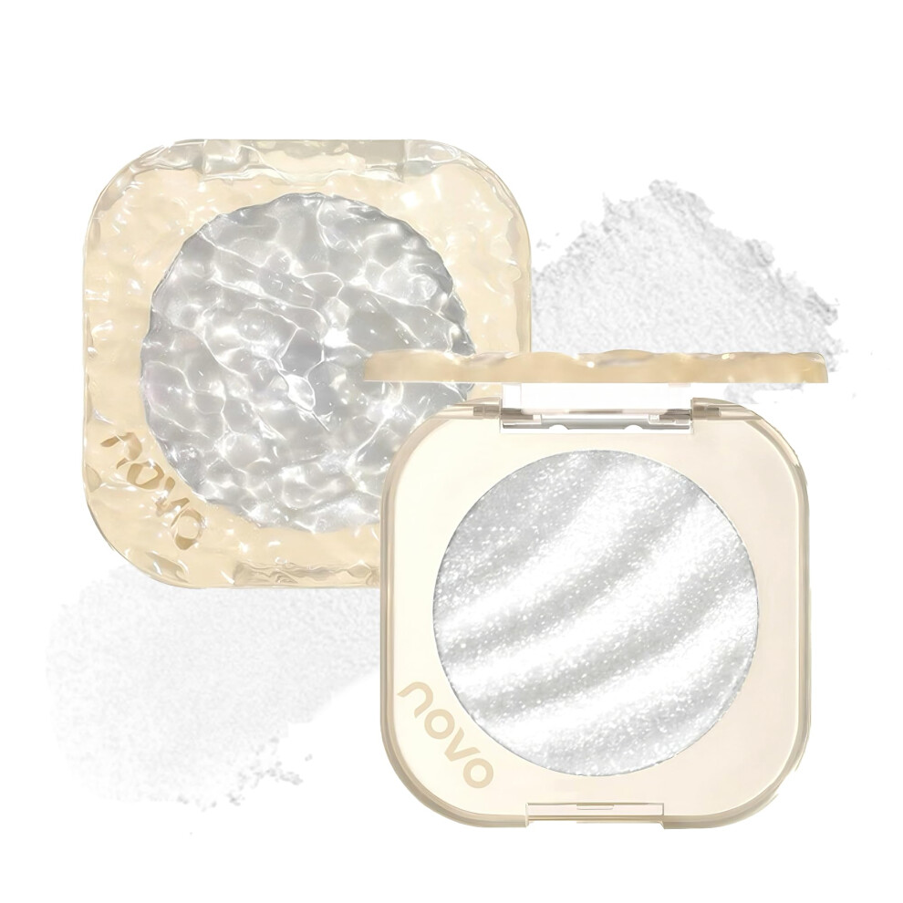 White Phantom Glow Highlighter Powder Moonlight Â Longlasting Shimmer Face Highlighter With Buildable Radiant Glow And Fine Silky Texture