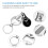 Foldable Travel Nail Clipper with Keychain, Curved Precision Blade, Multi Function Tool and File 3