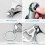 Foldable Travel Nail Clipper with Keychain, Curved Precision Blade, Multi Function Tool and File 5