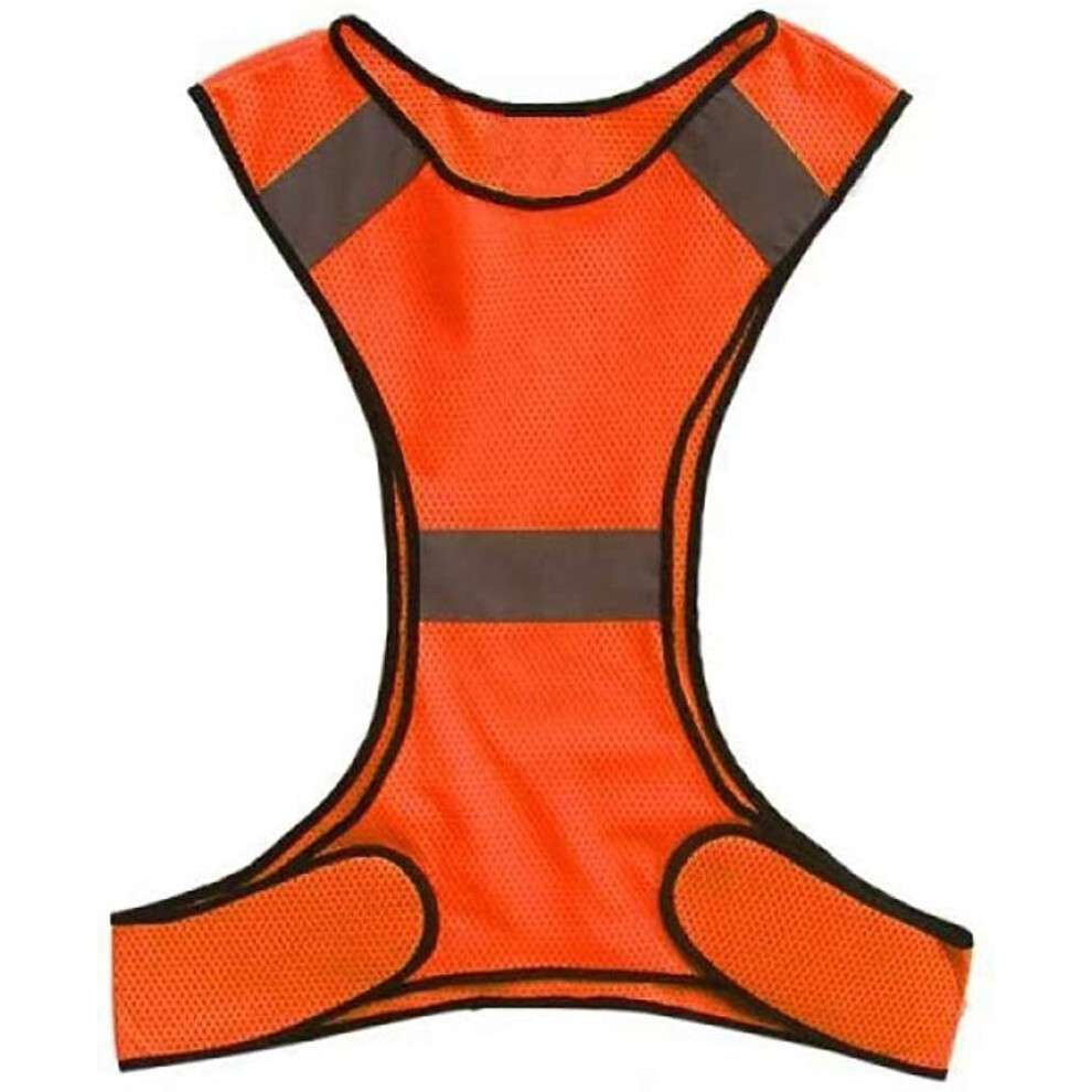 Kids Reflective Safety Vest Orange With Pockets, Breathable Mesh, 360 Visibility For Running And Cycling 9073542250296