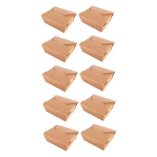30pcs Disposable Kraft Paper Food Containers for Salad Bento Takeaway Meal Prep Parties and Catering