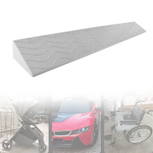 PVC Threshold Ramp for Doorways, NonSlip Wheelchair Ramp with Smooth Transition Design, 99x10x3.5cm