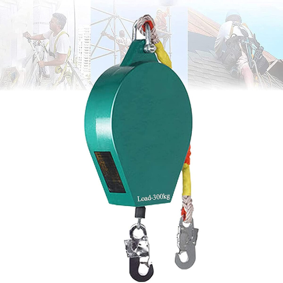 Fall Protection Retractable Lanyard 20M Self Retracting Lifeline 300Kg Double Lock Rebar Hook For Roofing 9073542250418