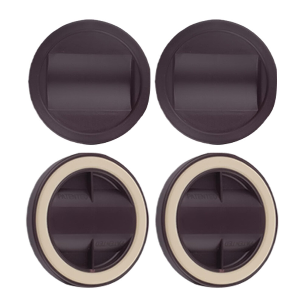 Furniture Wheel Stoppers Rubber Caster Cups 4Pcs Antislip Grip Floor Protection For Beds Chairs Coffee Color 9351714855563