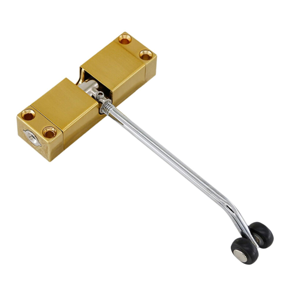 Adjustable Automatic Door Closer Heavy Duty Zinc Alloy Quiet Self Closing For Interior Doors Gold 9330225588436