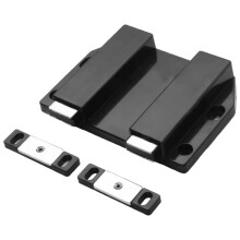 Push to Open Cabinet Latch Chrome Zinc Alloy Magnetic Catch for Double or Glass Doors Handle Style