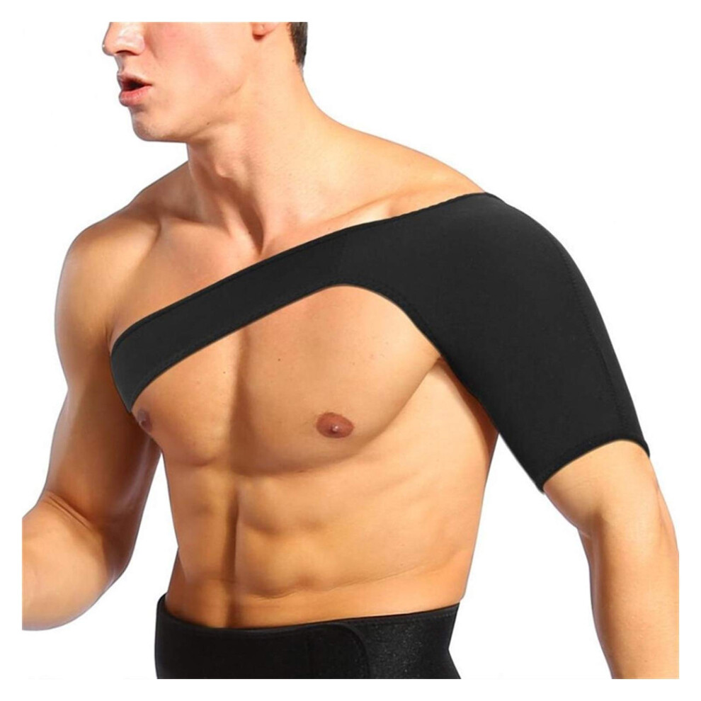 Shoulder Support Brace for Pain Relief and Injury Recovery, Adjustable Compression Strap, Medium