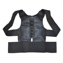 Adjustable Magnetic Back Brace Posture Corrector for Upper Back Support, Black XXLarge