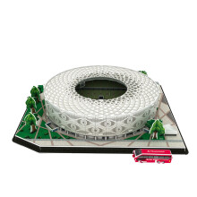 Al Thumama Stadium 3D Puzzle Model Kit for Adults, Realistic Football Stadium Replica with LED Display