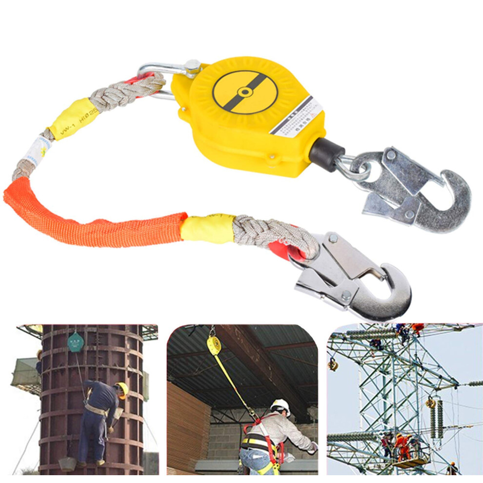 Self Retracting Lifeline Fall Arrest Lanyard, Quick Locking Doublelock Design, 150Kg Capacity, 3M20m 9351714855778