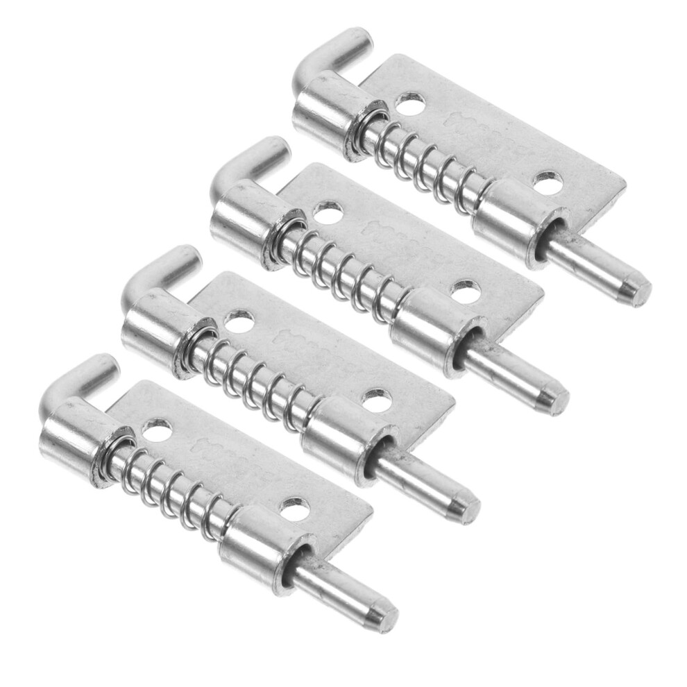 4Pcs Stainless Steel Barrel Bolt Latch Spring Loaded Lock For Cabinet And Trailer Doors Secure And Durable 9330225589020