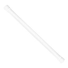 Adjustable Shower Curtain Rod White Metal Tension Design Flexible Length Easy Installation for Apartments