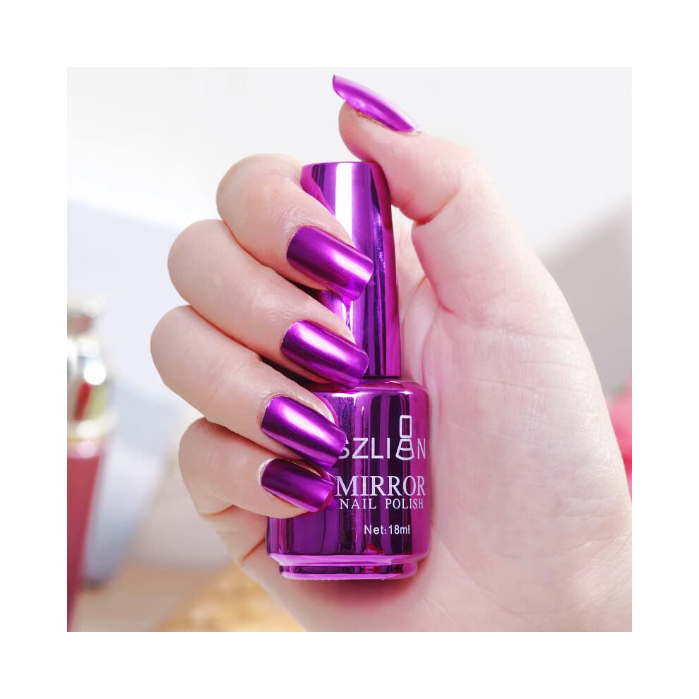 Blue Quick Dry Nail Polish 12Ml Gray Gel With Fastdrying Formula And Longlasting No Uv Finish