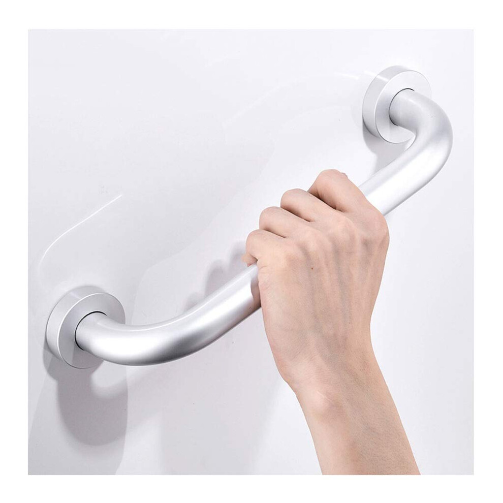 Black 50Cm Aluminum Grab Bar For Bathroom Shower And Toilet, Wall Mounted Safety Handrail For Elderly