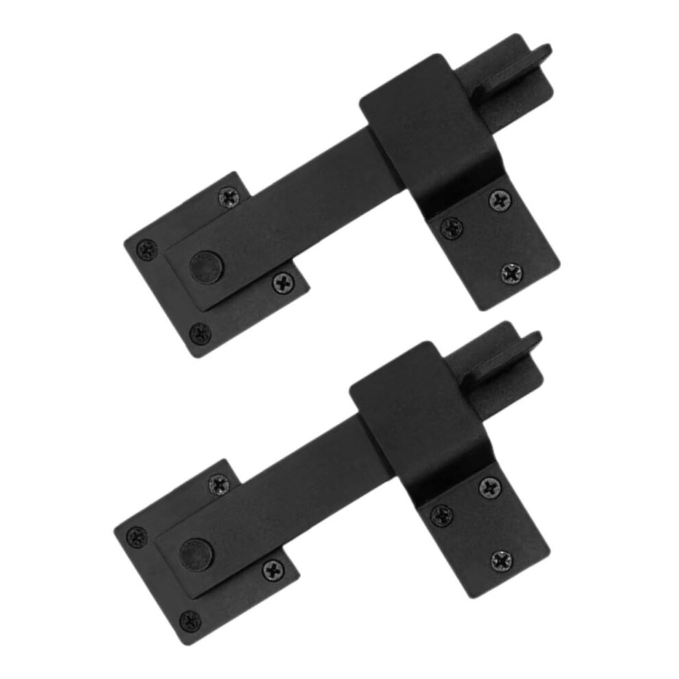 Heavy Duty Barn Door Latch Kit For Outdoor Gates, Carbon Steel Sliding Lock With Screws 9073542251569