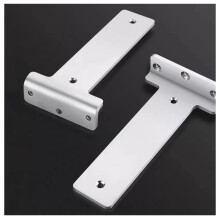 2 Pack Heavy Duty Floating Shelf Brackets White 20cm Hidden Floating Design Rust Resistant Finish
