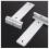2 Pack Heavy Duty Floating Shelf Brackets White 20cm Hidden Floating Design Rust Resistant Finish 1