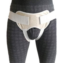 Adjustable Inguinal Hernia Belt for Men and Women, Breathable Hernia Support Brace with Washable Pads, Small Size