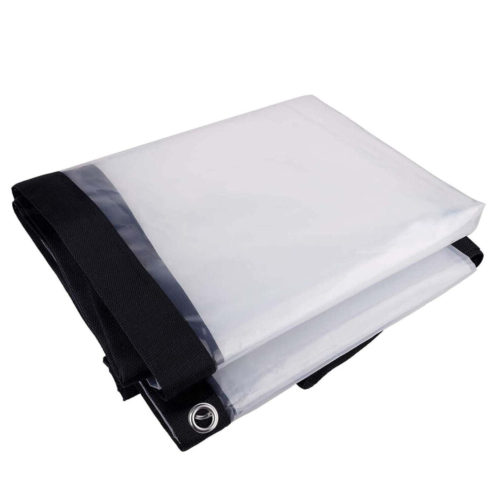 Clear Tarpaulin Waterproof Heavy Duty 5X7m Transparent Pvc Tarp With Eyelets For Garden Greenhouse 9330225589129