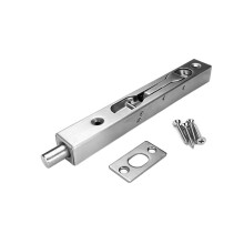 Stainless Steel Door Bolt Lock 80x15mm Heavy Duty Slide Latch for Outdoor Gate PadlockCompatible Security
