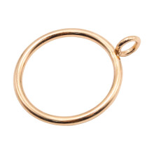 40 Pcs Gold Metal Curtain Rings with Eyelets, 1.5 Inch Drapery Rings for Window Bathroom Door