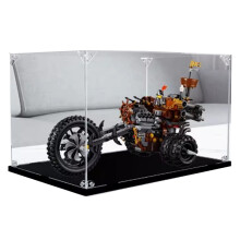 Acrylic Display Case for 70834 Three‑Wheeled Motorbikes, Transparent Dustproof 3mm Clear Protective Box 35x23x21cm