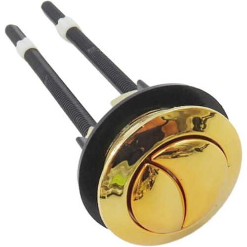 Gold Dual Flush Toilet Flush Button 38mm46mm Replacement, Precise Fit Range, Quick Installation