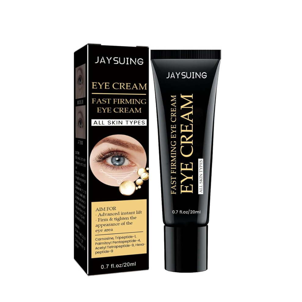 Cream/Dark Instant Firming Eye For Puffiness And Circles, Antiaging Hydrating Under Eye 0.5 Oz