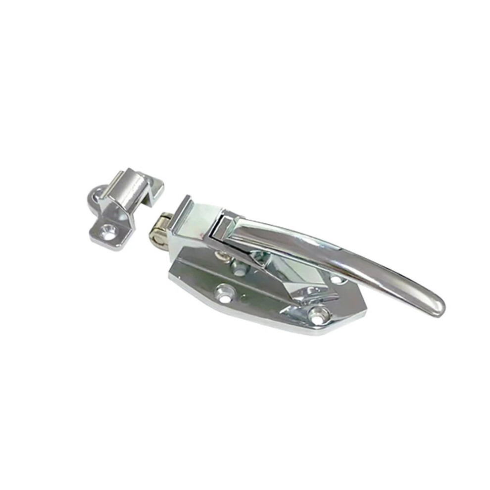 Industrial Refrigerator Door Latch With Keyed Padlock Security, 6ÂInch Zinc Alloy Flush Handle Gt1050 9330225589556