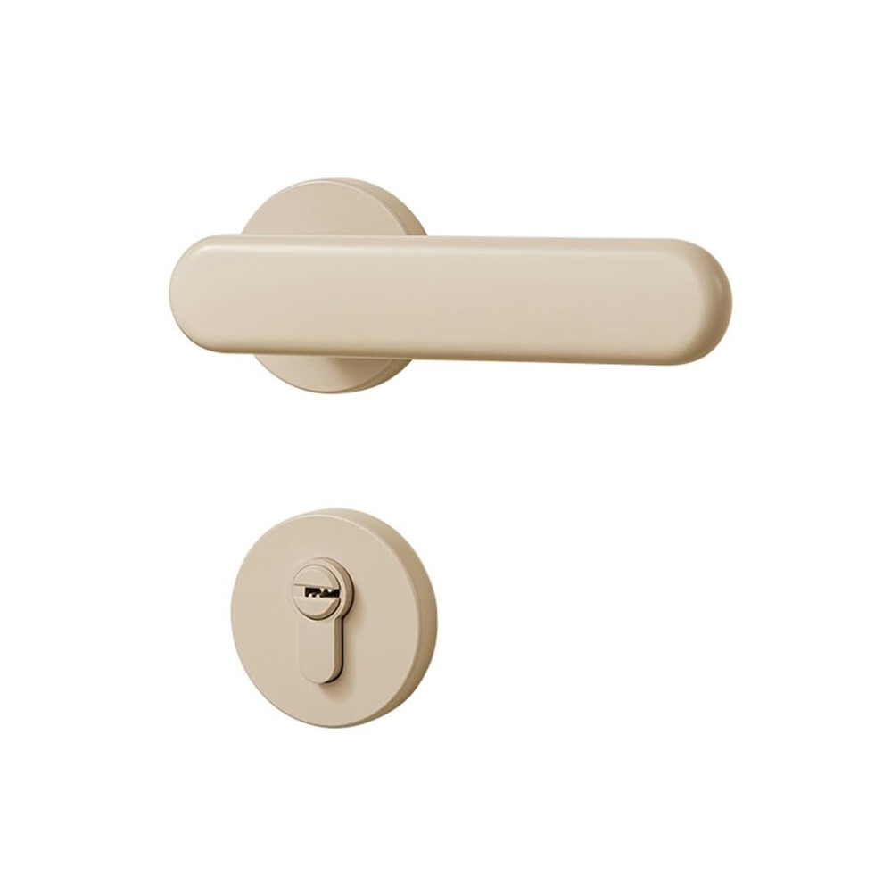 Quiet Door Lock Silent Magnetic Interior Handle For Bedroom, Zinc Alloy Split 13.3Â¯Cm Noise Reduction Design 9073542251804