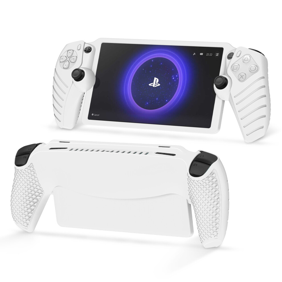 Silicone Protective Case Shock-Absorption Case For Sony Playstation Portal White 7314280483358