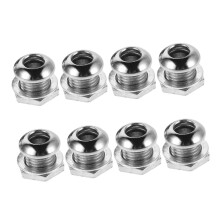 8Pcs Snare Drum Air Vent Screws with Gaskets, Durable Ventilation Kit for Stable Drum Response