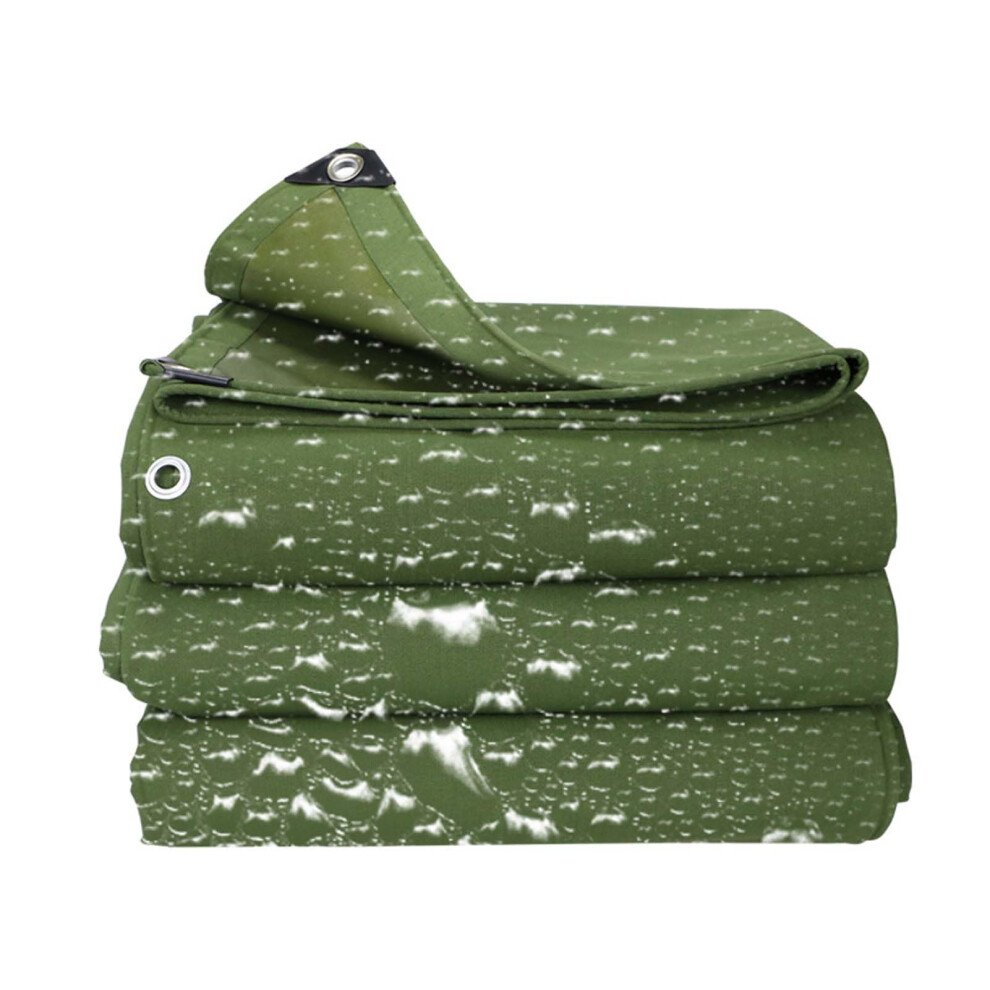 Heavy Duty Waterproof Canvas Tarp 3X20 Ft, 30 Mil Poly Cover With Uv Protection And Reinforced Grommets 9330225590057