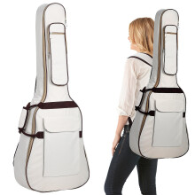 Padded Acoustic Guitar Gig Bag with Thick Protection, Spacious Interior and Durable Oxford Exterior