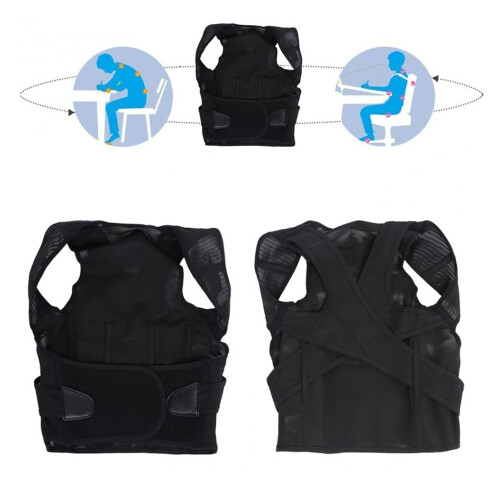Full Back Posture Corrector for Children, Orthopedic Back Support Belt with Y‑Shape Design, Medium Size 1
