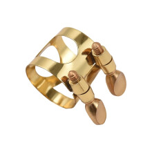 Alto Saxophone Ligature Brass Adjustable Double Screw Mouthpiece Clip for Precise Fit and Stable Tone
