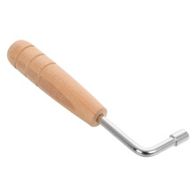 Lyre Tuning Wrench with Ergonomic Wooden Handle, Durable Metal Head and Precise String Adjustment Tool