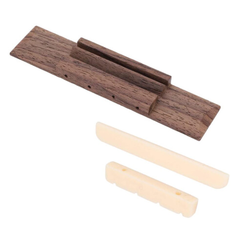 Ukulele Bridge and Nut Set for String Stability and Better Tuning Accuracy, Durable  Parts Kit