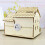 Decorative Wooden Coin Storage Box with Random Villa Pattern, Compact DustProof Tabletop Organizer 4
