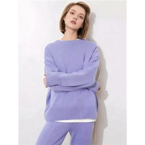 Women'S Light-Weight Soft Petite Crewneck Solid Plain Sweaters Fall Winter Pullover Jumper Tops  XL 1