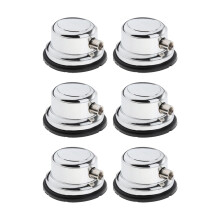 Metal Drum Lugs Set Single End with Skin Pads Durable Lightweight Professional Drum Hardware Accessories 6pcs